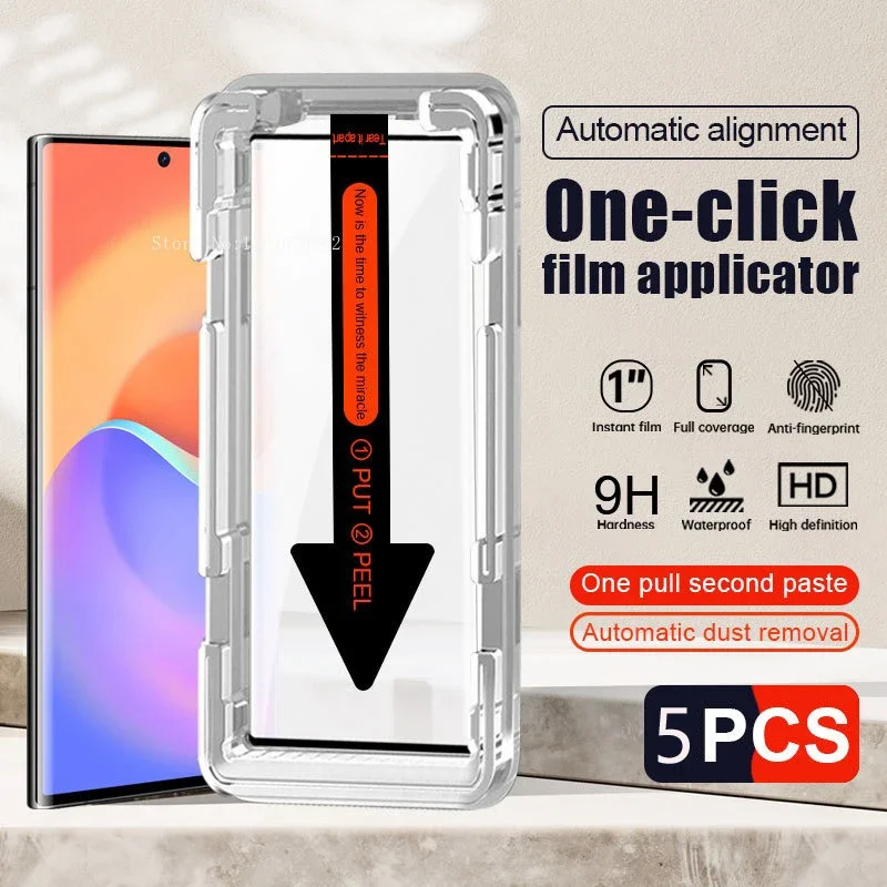 Oppo A78 - 5 قطع من واقي الشاشة الزجاجي