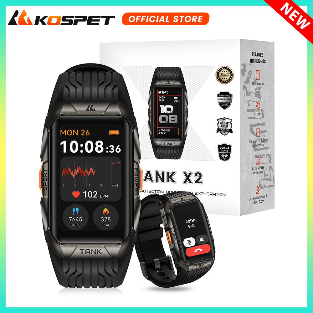 Smartwatch Face - KOSPET TANK X2 ساعة ذكية للرجال