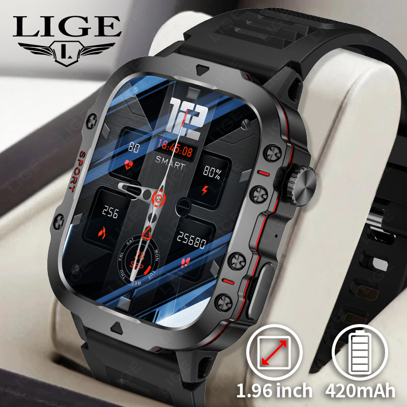 Smartwatch Face - LIGE ساعة ذكية خارجية للرجال شاشة