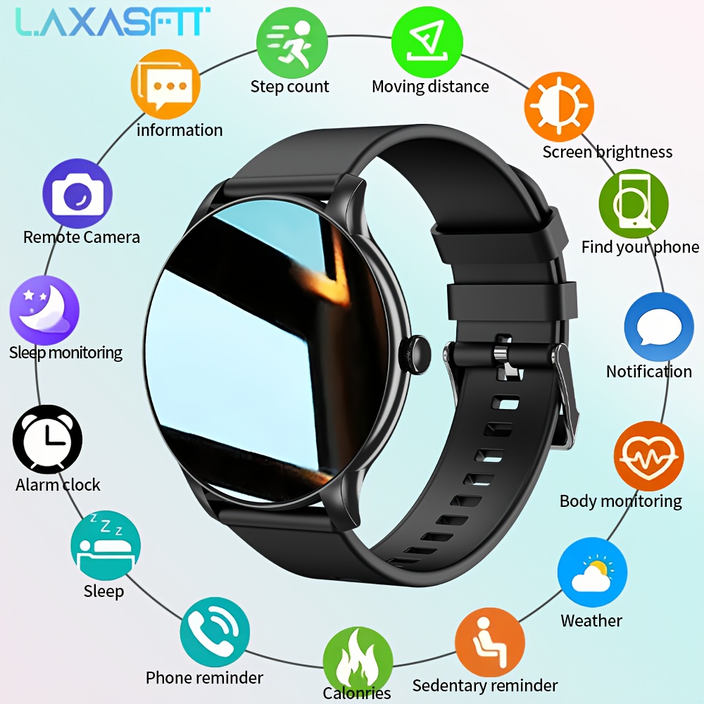 Smartwatch Face - LAXASFIT Outsport ساعة ذكية بلوتوث الاتصال