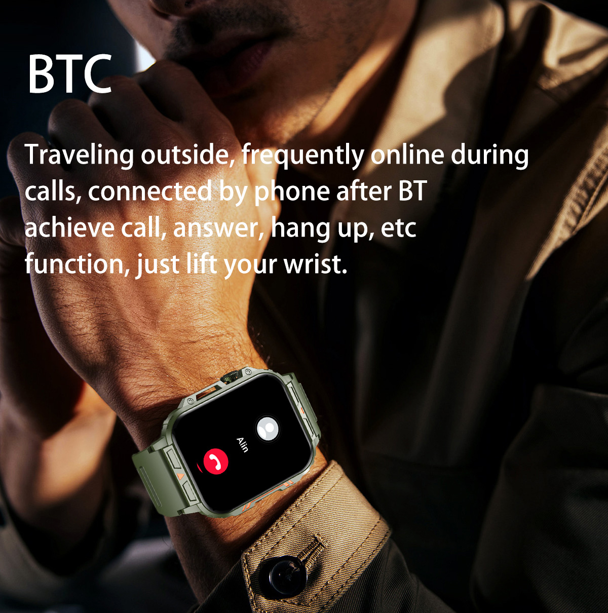 ساعة ذكية عسكرية خارجية للرجال - مراجعة Smartwatch Face وسعره