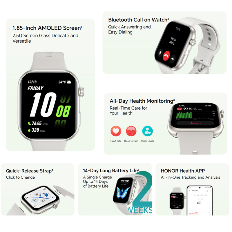 ساعة HONOR CHOICE 2i الإصدار ا - مراجعة Smartwatch Face وسعره