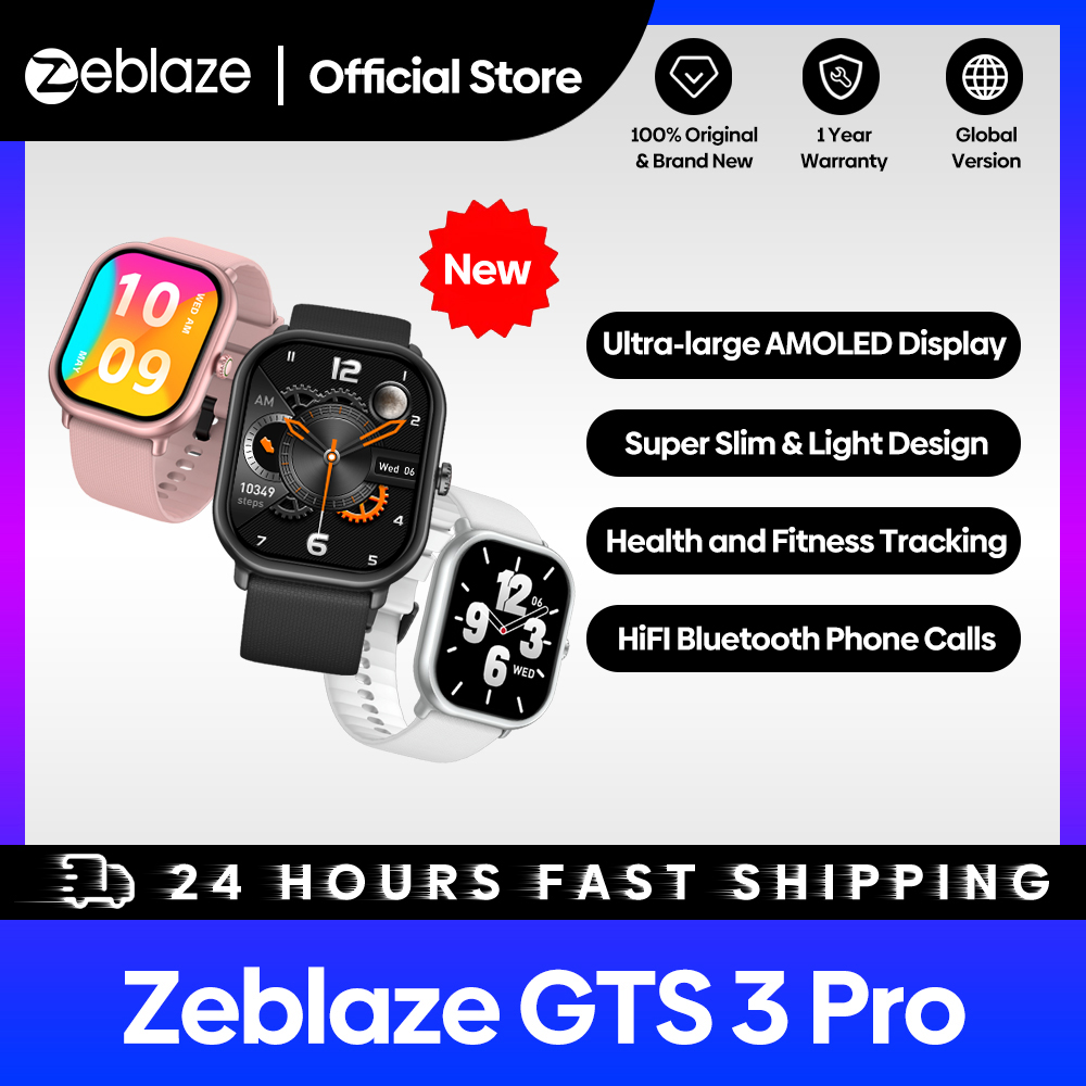 ساعة ذكية Zeblaze-GTS 3 Pro لل - مراجعة Smartwatch Face وسعره