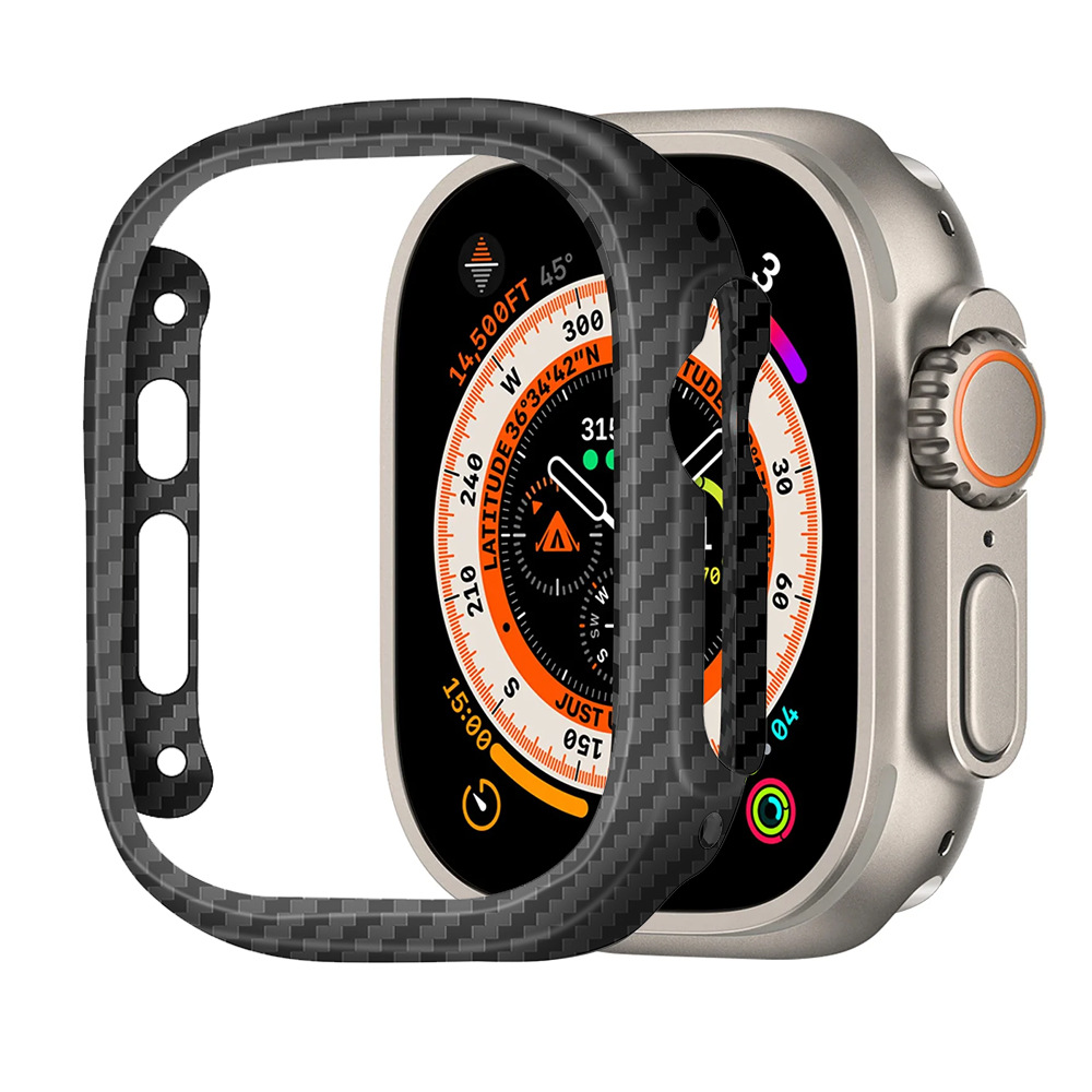 كيفلر ألياف الكربون رقيقة الحا - مراجعة Smartwatch Case وسعره