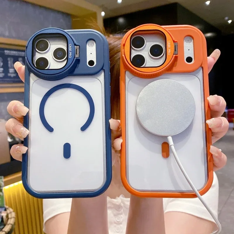 غطاء خلفي شفاف مع حامل كاميرا  - مراجعة Magnetic Charging Stand وسعره