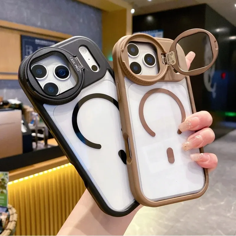 غطاء خلفي شفاف مع حامل كاميرا  - مراجعة Magnetic Charging Stand وسعره